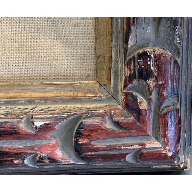 Brown Illinois Artist Walter Moskow Nude "Vegas at Night" Oil on Board For Sale - Image 8 of 12