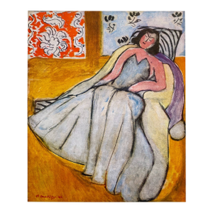 Henri Matisse Vintage 1946 First Edition Fine Art Lithograph Print " Jeune Femme a La Pelisse " 1944