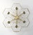 Fabio Ltd 21st Century Hive Satin Brass Clear Murano Flush Mount by Fabio LTD For Sale - Image 4 of 9