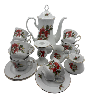 Porcelain Christmas Service from Johann Seltmann, 1960s, Set of 17