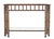 Metal Faux Bamboo Two Tier Bottom Shelf Medium Size Console Sofa Table For Sale - Image 9 of 10