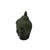 1980s 6" Vintage Green Bronze Patina Metal Finish Rustic Buddha Head Display Figure For Sale - Image 5 of 8
