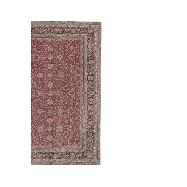 Hand Knotted Contemporary Large Turkish Oushak Rug With Mid-Century Design For Sale In Philadelphia - Image 6 of 13