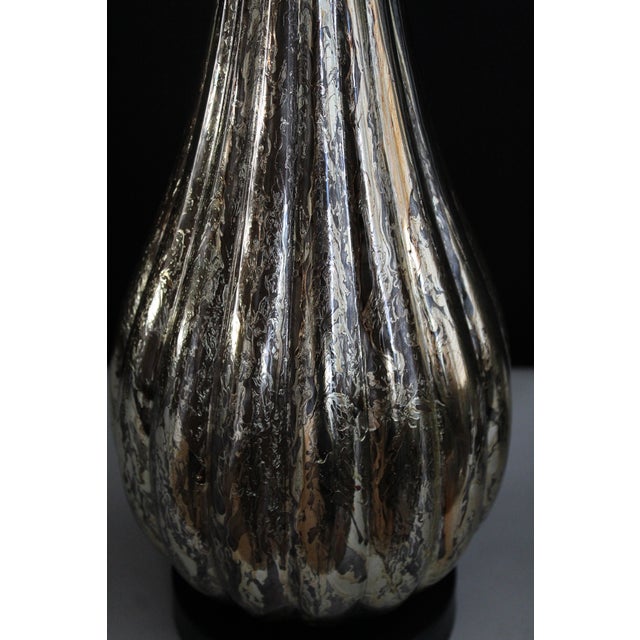 Mid 20th Century Mid 20th Century Italian Avventurina Influence Mirrored Lamps - a Pair For Sale - Image 5 of 12