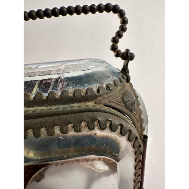 Antique 1900 Paris Exposition Glass & Gilt Jewelry Watch Box Palais De L’Électricité For Sale - Image 10 of 12