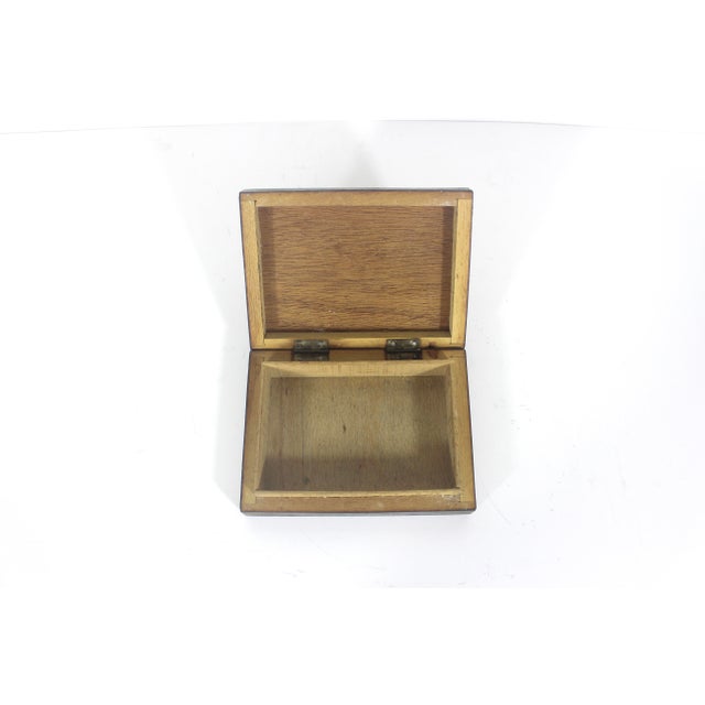 Vintage Inlaid Wood Bone Inlay Box For Sale - Image 12 of 14