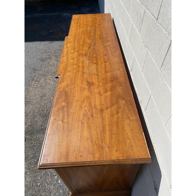 Vintage Antique Wood Dresser Buffet Media Console Changing Table Chest Drawers For Sale - Image 9 of 10