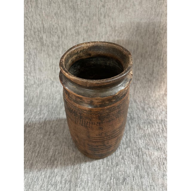 Wood Himachal Pot, 1920s For Sale - Image 7 of 8