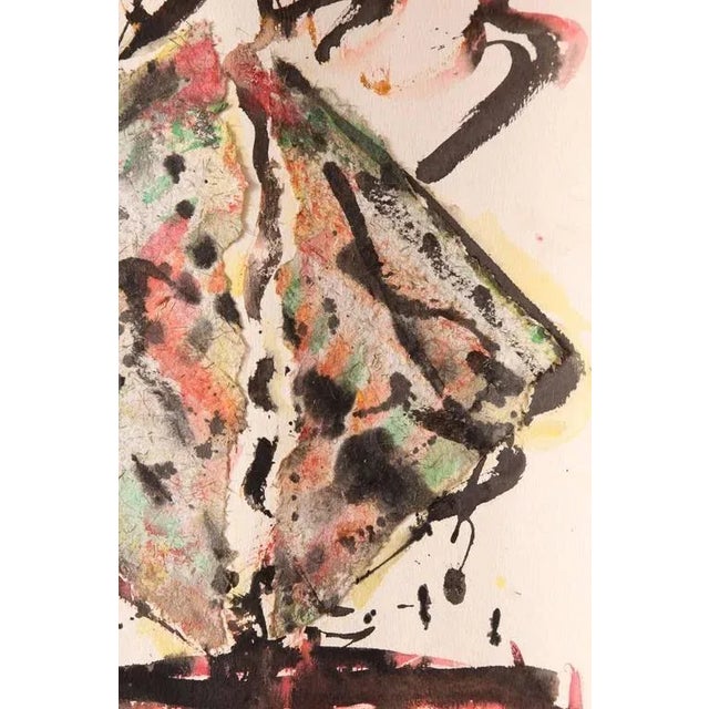 Early 21st Century 2013 “Composition II” Contemporary Abstract Painting Mixed Media by Nana De La Fuente For Sale - Image 5 of 6