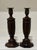 Antique English Oak Turned Candlesticks With Brass Candle Cups - A Pair For Sale - Image 9 of 13