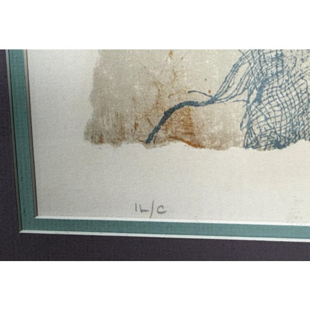 Mid 20th Century Vintage Modern László Dús (Laszlo Dus) Abstract Lithograph Hand Signed and Numbered #14/100 For Sale - Image 5 of 7