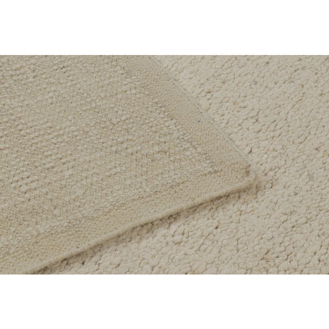 Textile Rug & Kilim’s Contemporary Textural Rug in Tones of Cream and Off-White - 9x12 For Sale - Image 7 of 7
