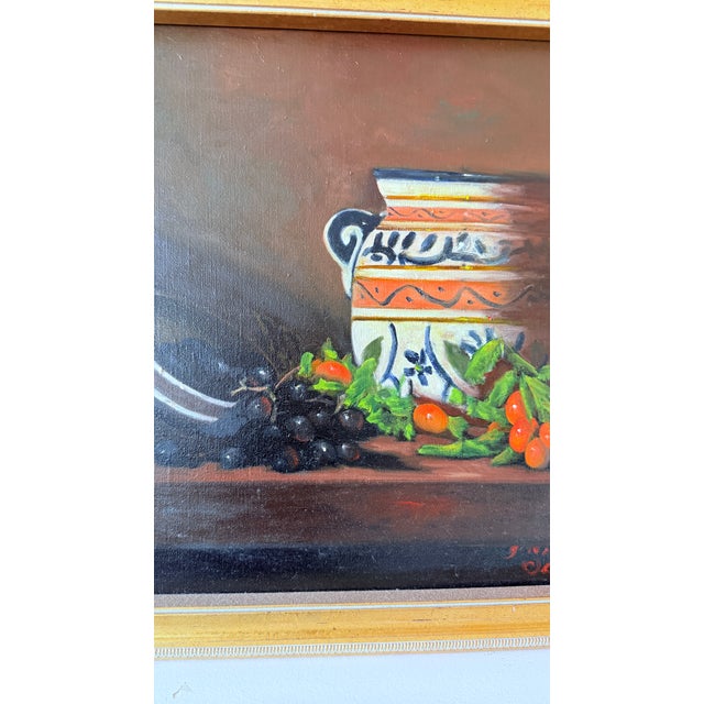 Mid-Century Modern 1960s Mid-Century Modern Dutch Baroque Still Life Painting, Attributed to Bert Beirne For Sale - Image 3 of 13