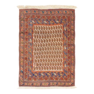Antique Persian Tribal Afshar Rug 3'2'' X 4'2''` For Sale