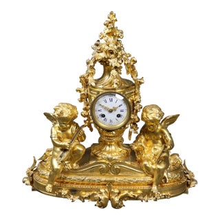 Superb Figural Bronze With Cherubs by Samuel Marti Sold by Barrd & Vignon For Sale