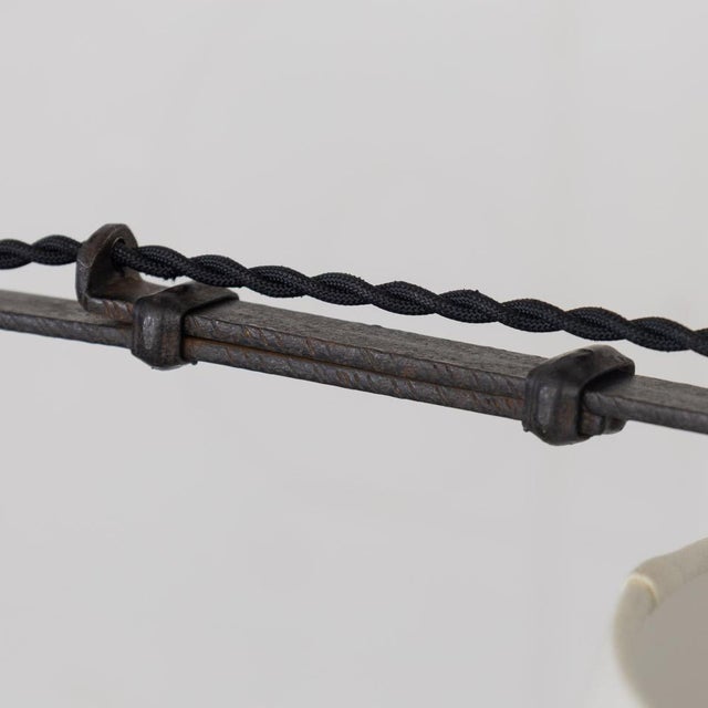 1940s French Adjustable Iron Floor Lamp For Sale - Image 9 of 15