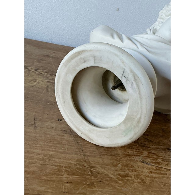 Ceramic Vintage Boho Ceramic Bust of Goddess of Peace For Sale - Image 7 of 12