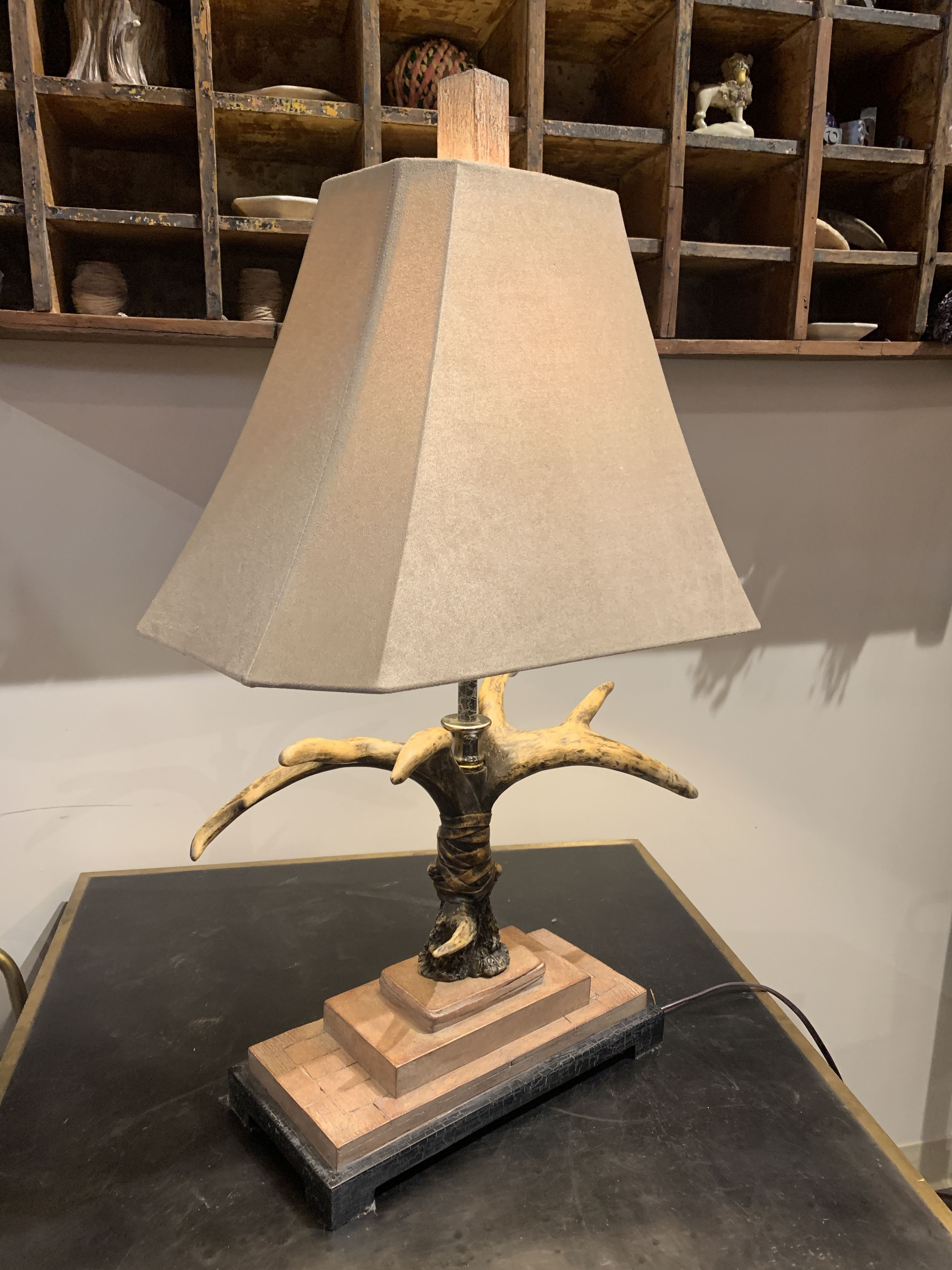 stag table lamp for sale