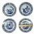 Boch Delfts Belgium Plates - Set of 4 For Sale