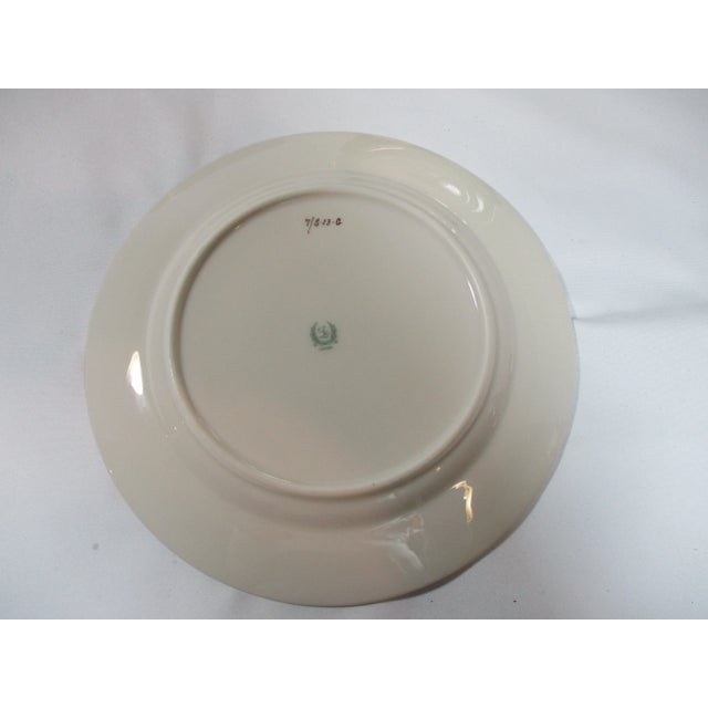 1920s Antique Lenox Sumerset Green Luncheon Plates- Set of 8 For Sale - Image 5 of 7