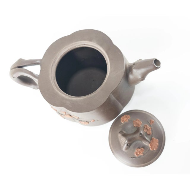 Ceramic Chinese Brown Clay Yixing Zisha Teapot For Sale - Image 7 of 10