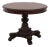 Maitland Smith 42 Inch Round Inlaid Mahogany Center Table For Sale