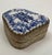 Late 20th Century Vintage Chinese Porcelain Shard Box Oriental Decorative Nickel Silver For Sale - Image 5 of 11