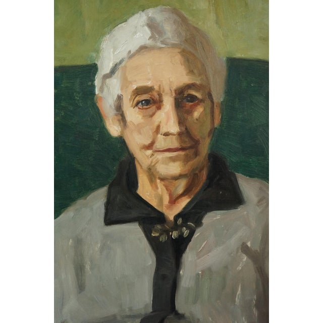 Bruno Krauskopf, Post-Impressionist Portrait of an Elderly Woman, 20th Century, Oil on Masonite, Framed For Sale - Image 3 of 18