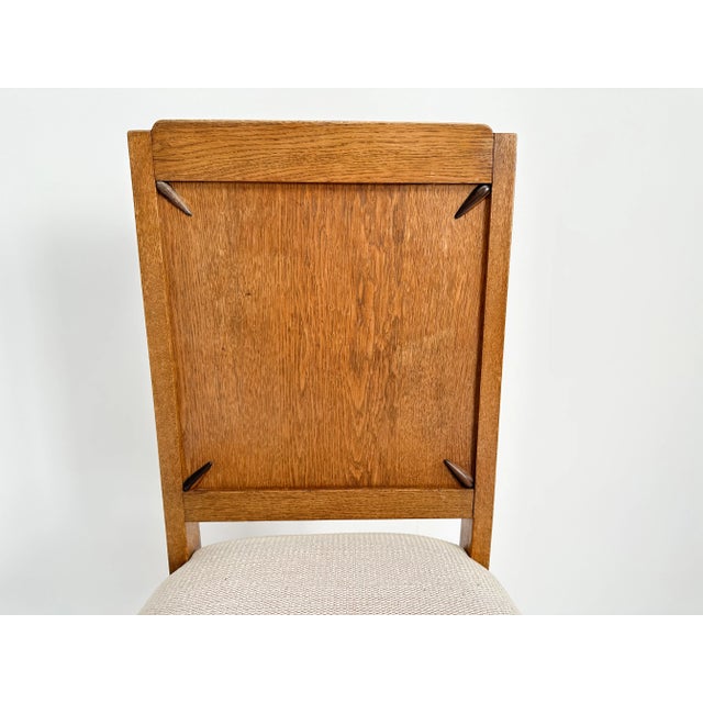 Dutch Art Deco Chair with Upholstered Seat For Sale - Image 5 of 11