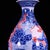 Blue Chinese Blue & White Underglaze Red Dragon Pear-Shaped Vase - 14" Tall For Sale - Image 8 of 9