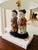 Ceramic Vintage Chinoiserie Porcelain Figurine Lamp- On a Wooden Lamp Base For Sale - Image 7 of 8