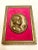 Dutch Renaissance Figurative Female Brass & Red Velvet Cameo in Repousse' Style For Sale - Image 4 of 10