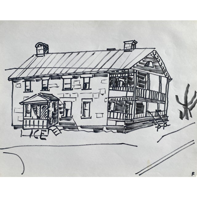 1985 Frank Wallace North Hero Vermont Drawing Chairish