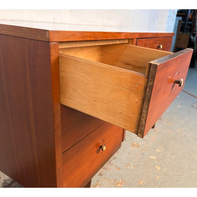 Mid-Century Walnut and Formica Top Writing Desk For Sale - Image 12 of 14