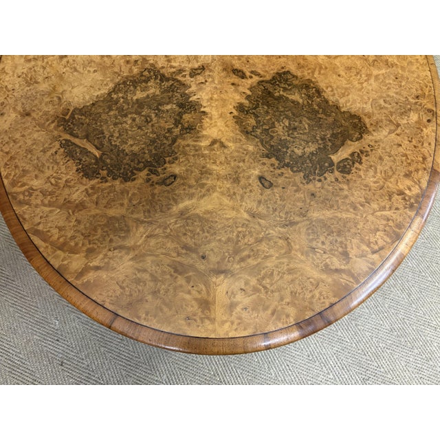 Large Victorian Burr Walnut Coffee Table, 1875 For Sale - Image 11 of 15