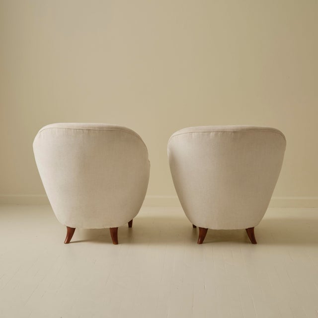 Gio Ponti by Casa & Giardino Armchairs, a Pair, 1940s For Sale In New York - Image 6 of 7