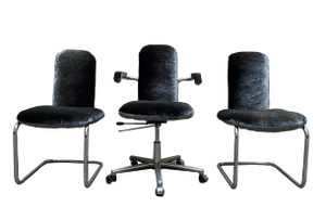 Vintage Italian Office Chairs by Kazuide Takahama for Gavina, 1970, Set of 3