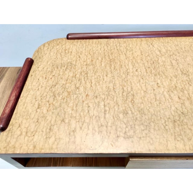Art Deco Italian Birch and Beech Writing Desk, 1940s For Sale - Image 11 of 17