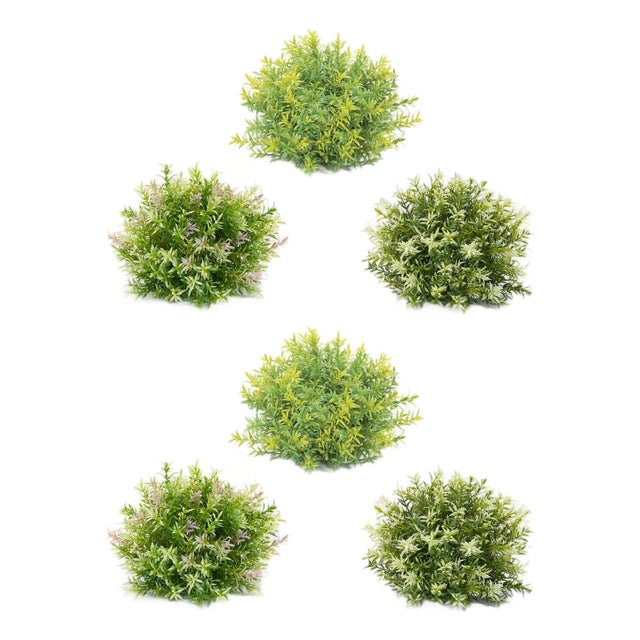 Varigated Mini Leaf Half Orb (Set of 6) For Sale