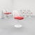 Eero Saarinen Tulip dining chairs for Knoll, set of six, produced in 1979. A refined and timeless design featuring a...