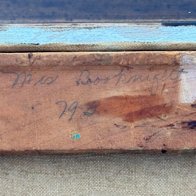 Early 20th-Century Modernist House Oil Painting, Portrait Study Verso For Sale - Image 10 of 12