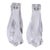 Signed Orrefors Twisted Lead Crystal Candlestick Holders, a Pair For Sale
