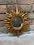 Mid 20th Century 12.5" Gold Gilded Sunburst Wall Accent Mirror For Sale - Image 13 of 17