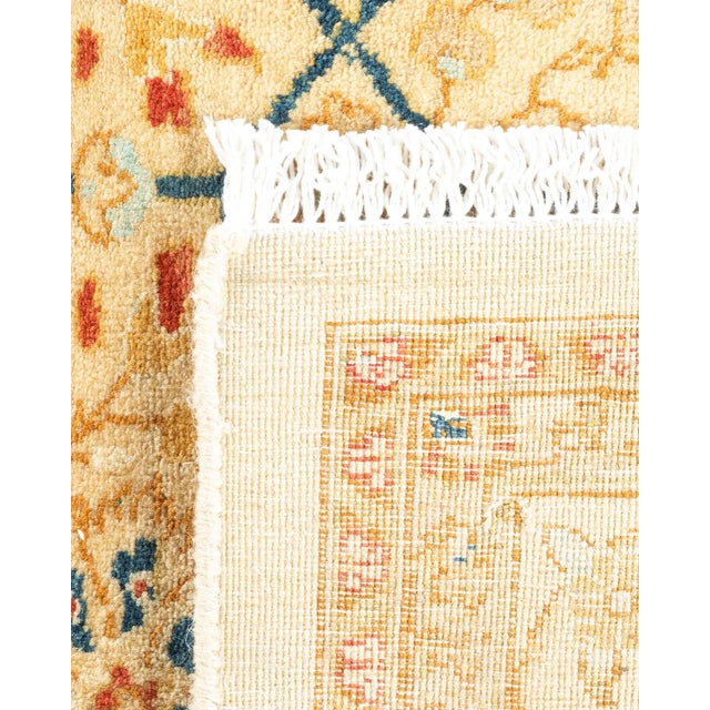 2000 - 2009 Mogul, One-of-a-Kind Hand-Knotted Area Rug in Ivory, 4' 8" x 7' 4" For Sale - Image 5 of 8