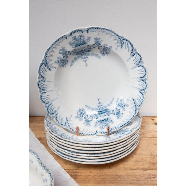 Earthenware Tableware from Saint Amand Hamage, 1890s, Set of 42 For Sale - Image 16 of 18