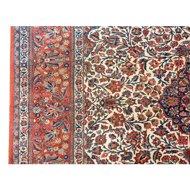 Early 20th Century Persian Kashan Rug For Sale - Image 10 of 14