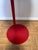2000 - 2009 Red Powder-Coated Steel Round Side Table, Jasper Morrison Atlas Style, Sculptural Y-Fork Pedestal Base For Sale - Image 5 of 10