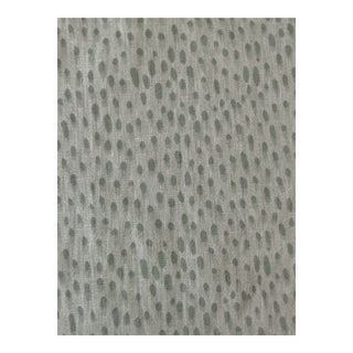 Erika Powell Gerry’s Dot Linen Color Way Rain Washed Fabric 1 Yard For Sale