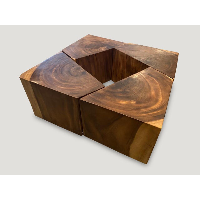 Andrianna Shamaris Reclaimed Wood Modular Coffee Table or Side Tables For Sale - Image 18 of 18