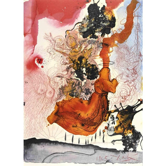 Salvador Dalí, Cadaver in sepulchro Elisei, Lithograph, 1964 For Sale - Image 4 of 4